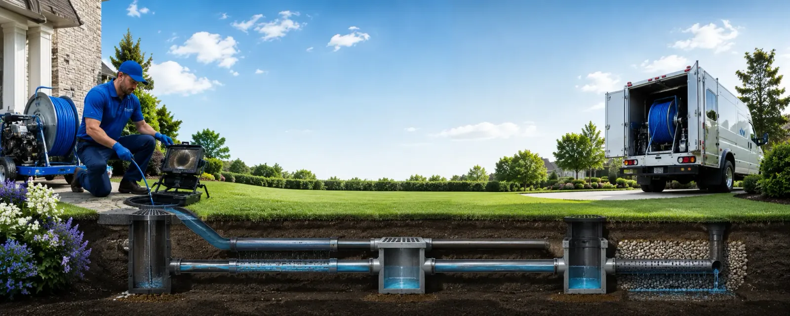 Outdoor drain cleaning information for Marble Falls, TX